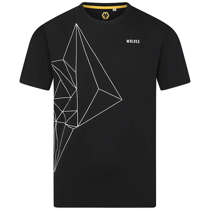 Wolverhampton Wanderers Shirt Store | Graphic Print Short Pyjama Set – Black Collection Wolverhampton Wanderers Official Gear